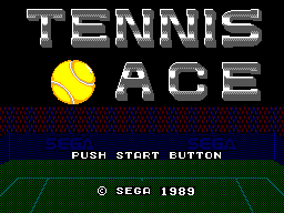 Tennis Ace Title Screen